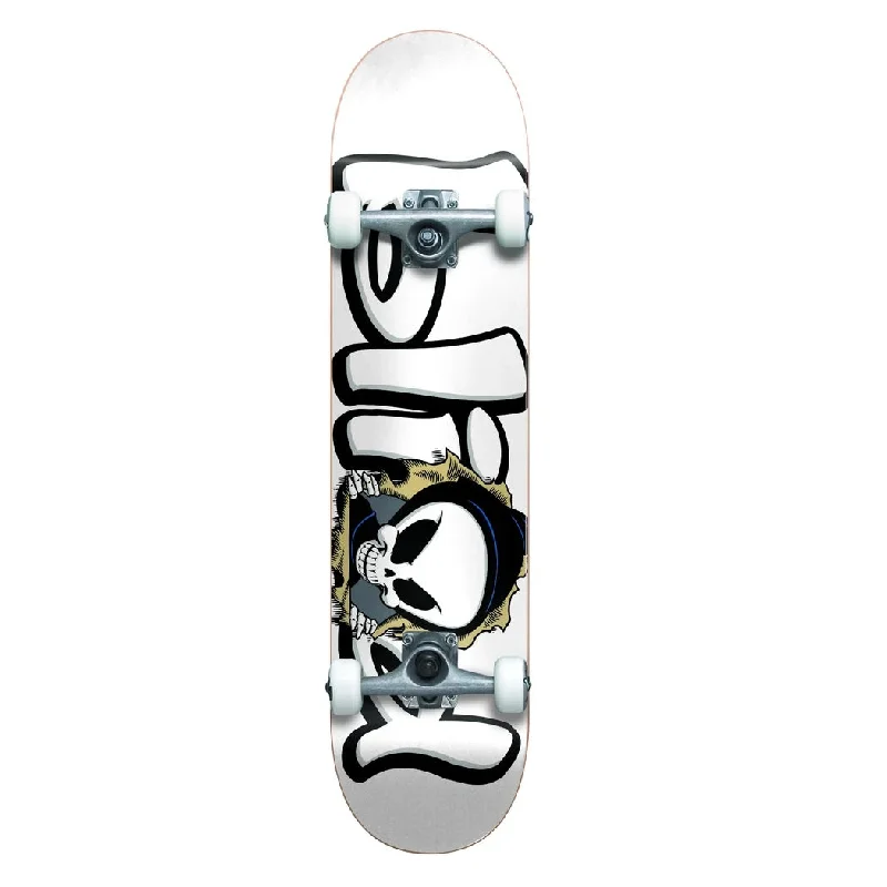 Skateboard for Action Sports Fans-Blind Bust Out Reaper FP Skateboard Complete - 7.625'' White