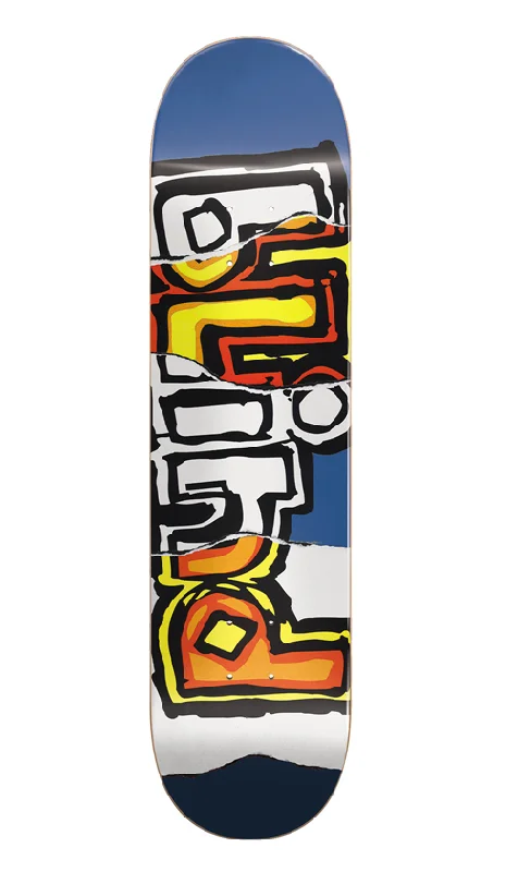 Skateboard Deck with Shock Absorption-Blind OG Ripped HYB Deck Dark Blue 8.25in