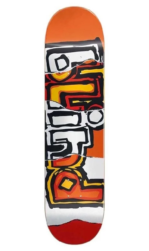 Skateboard Deck with Fiberglass-Blind OG Ripped Red/Orange Deck 8.25in