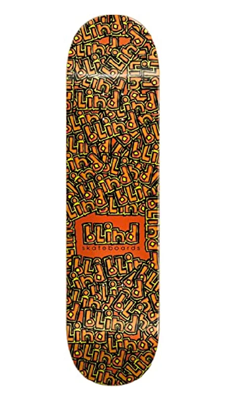 Skateboard Deck with Reinforced Layers-Blind OG Stand Out RHM Deck Red/Orange 8.25in