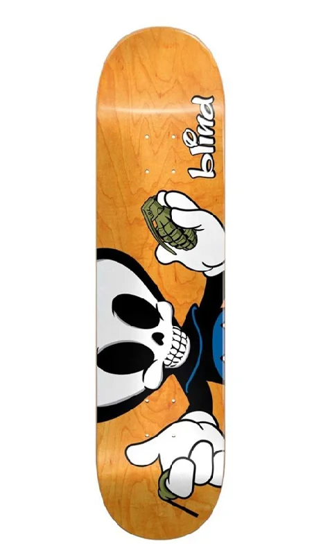 Skateboard Deck with High Resilience-Blind Reaper Character R7 Papa Deck 8.0in