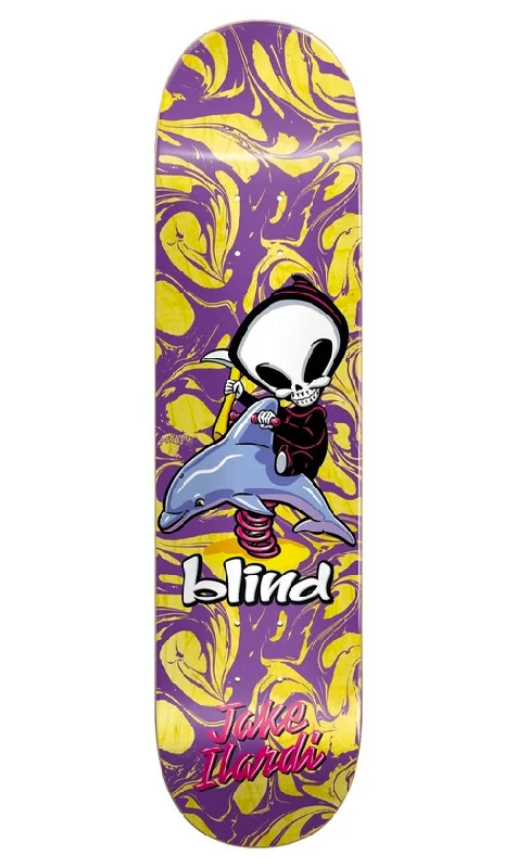 Skateboard Deck with Multi-Layered Core-Blind Reaper Ride Jake Ilardi Purple Deck 8.0in