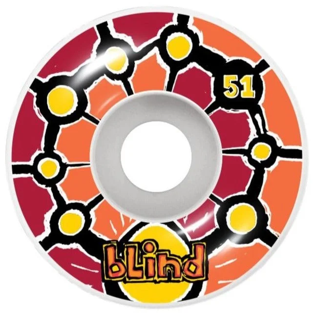 Skateboard Wheels with Pro-Endorsed Design-Blind Round Space V2 Wheels (51mm)