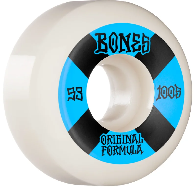 Skateboard Wheels with Bold Colors-Bones 100's OG Formula V5 Sidecut 53mm Wheels