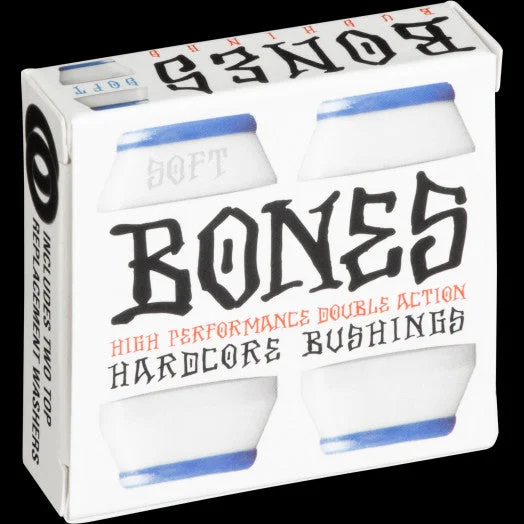 Weatherproof Skateboard Hardware-BONES - BUSHINGS - SOFT WHITE (81A)