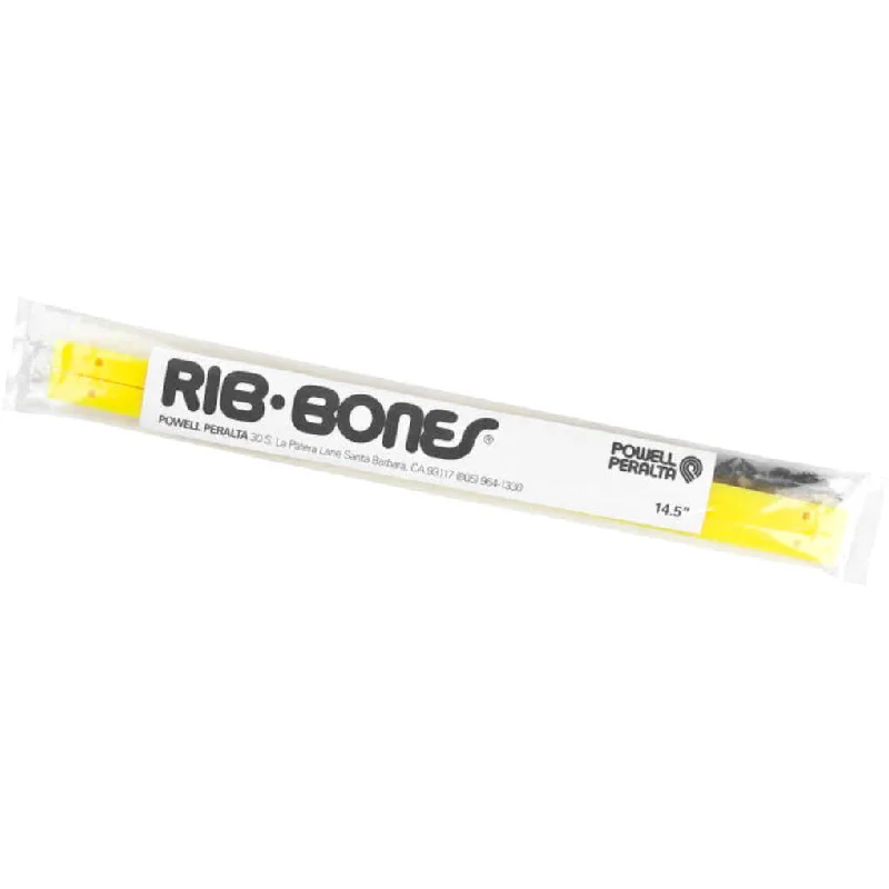 Indoor-Outdoor Skateboard Rails-Powell Peralta Rib Bones Rails Yellow