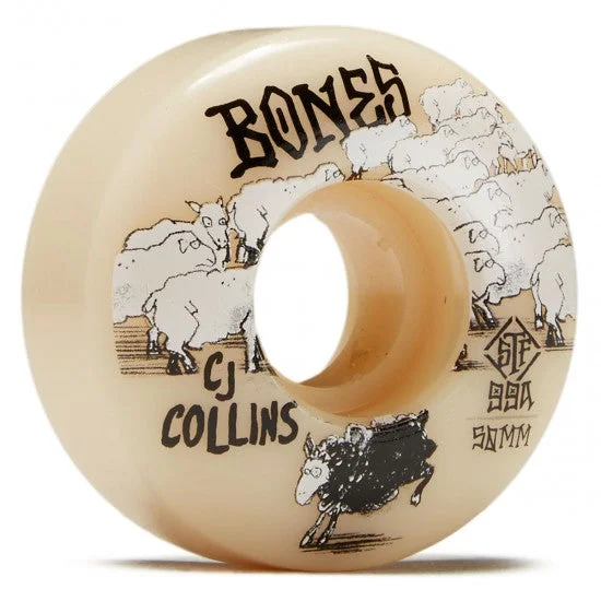 Skateboard Wheels for Nature Trails-Bones STF CJ Collins Black Sheep V3 50MM 99A Skateboard Wheels