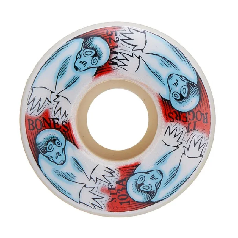 Skateboard Wheels for Campus Life-Bones STF TJ Rogers Whirling Specters 103a V3 Wheels