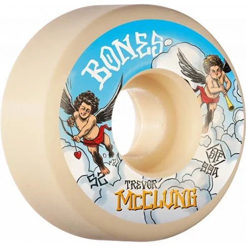 Skateboard Wheels with Advanced Construction-Bones STF Trevor McCherubs v1 52MM 99A Skateboard Wheels