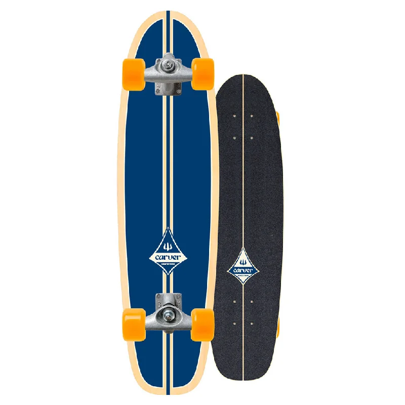 Skateboard for Extreme Riding-Carver Skateboards Surfrider Blue Surfskate C5 Raw Complete - (V4)29.0"