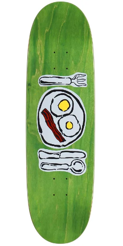 Skateboard Deck for Technical Skating-CCS Over Easy Egg1 Shaped Skateboard Deck - Green - 9.00"