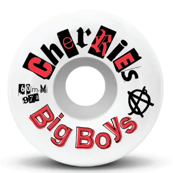 Skateboard Wheels for All Skill Levels-Cherries Wheels Big Boys 60MM (97A)