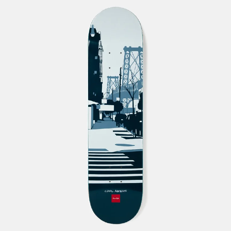 Skateboard Deck with Modern Aesthetics-Chocolate Skateboards - 8.5" Carlisle Aikens Evan Hecox City ('23) Skateboard Deck - Blue