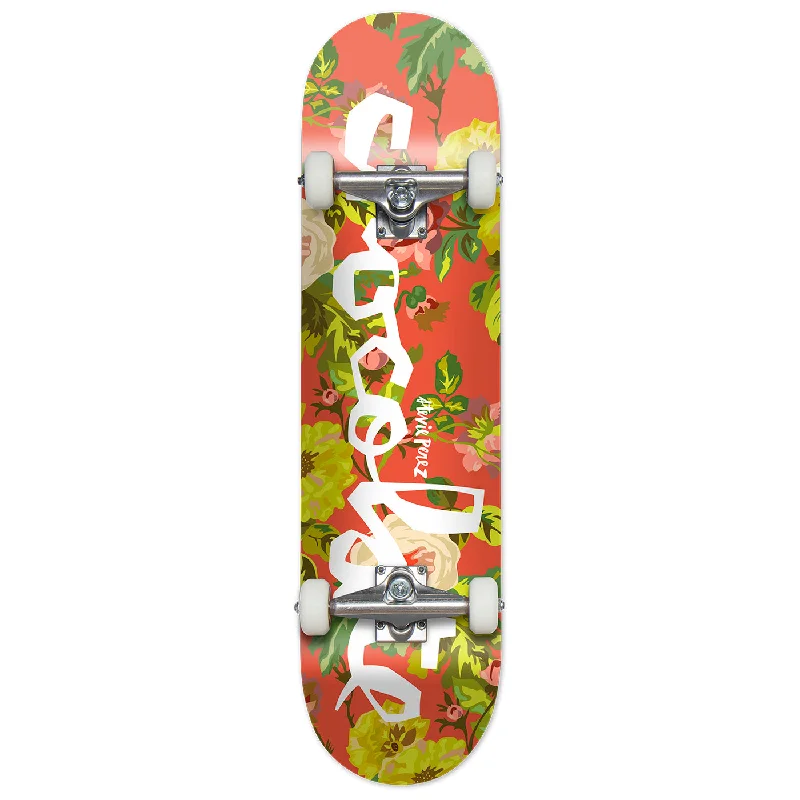 Skateboard with Low Center of Gravity-Chocolate Skateboards Floral Chunk Stevie Perez Complete Skateboard - 8.125"