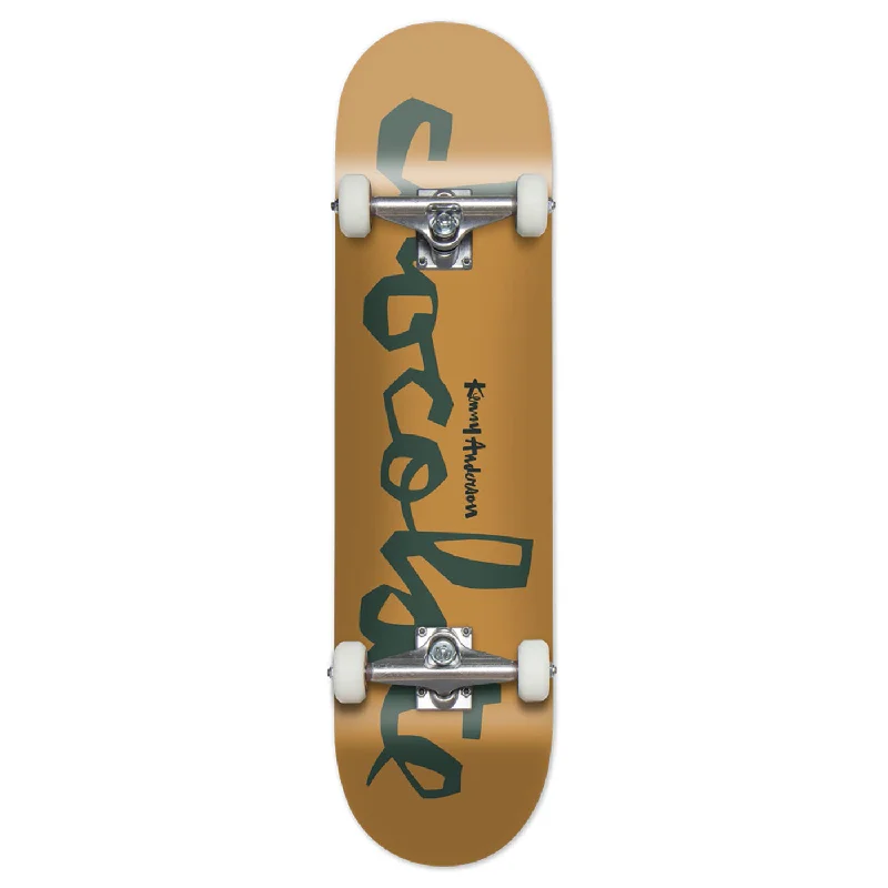 Skateboard with Stunt-Ready Trucks-Chocolate Skateboards OG Original Chunk Kenny Anderson Complete Skateboard - 8"