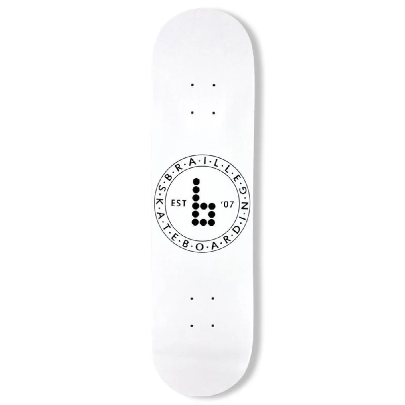 Skateboard Deck for Streetwear Fans-Braille Classic B Circle Skateboard Deck Skateboard Deck