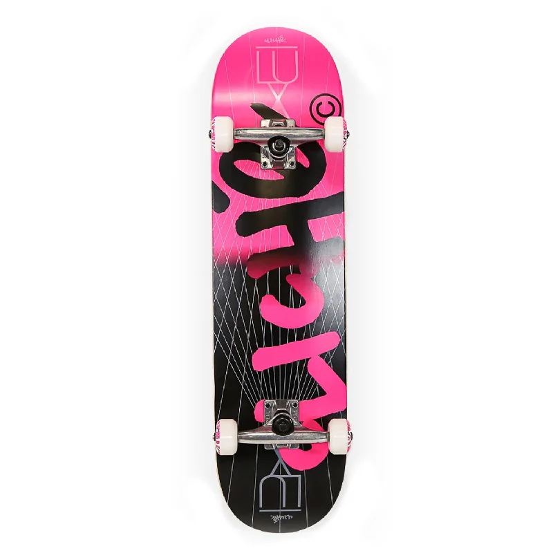 Skateboard for Skate Parks-Cliche Skateboards Lux Pink Complete Skateboard - 8.125"