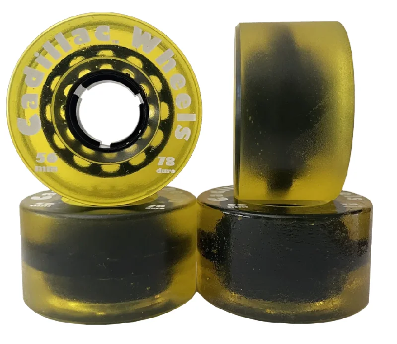 Longboard Skateboard Wheels-Cadillac Original 56MM/78A YELLOW skateboard wheels