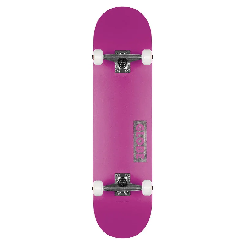 Skateboard with Custom Design-Globe Goodstock Complete Neon Purple 8.25"