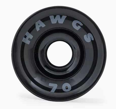 Skateboard Wheels with Minimal Chipping-Hawgs SUPREMES 70mm Longboard wheels set (4)