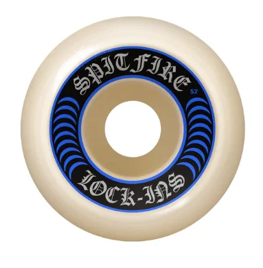 Skateboard Wheels with High Traction-Spitfire Formula Four 99a Lock-Ins Wheels