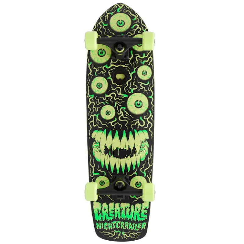 Skateboard for Adults-Creature 30.7" Night Crawler Cruiser 8.6"