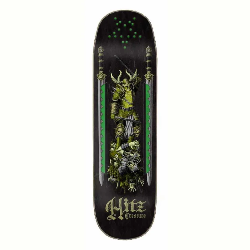 Skateboard Deck for Trick Practice-Creature Pro Skateboard Deck Hitz Serrator Multi 8.99"