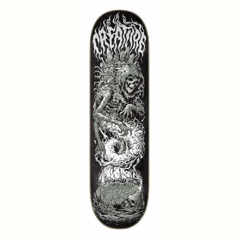 Skateboard Deck for Beginners and Pros-Creature Skateboard Deck Baekkel Graveyard Black/White 8.6"