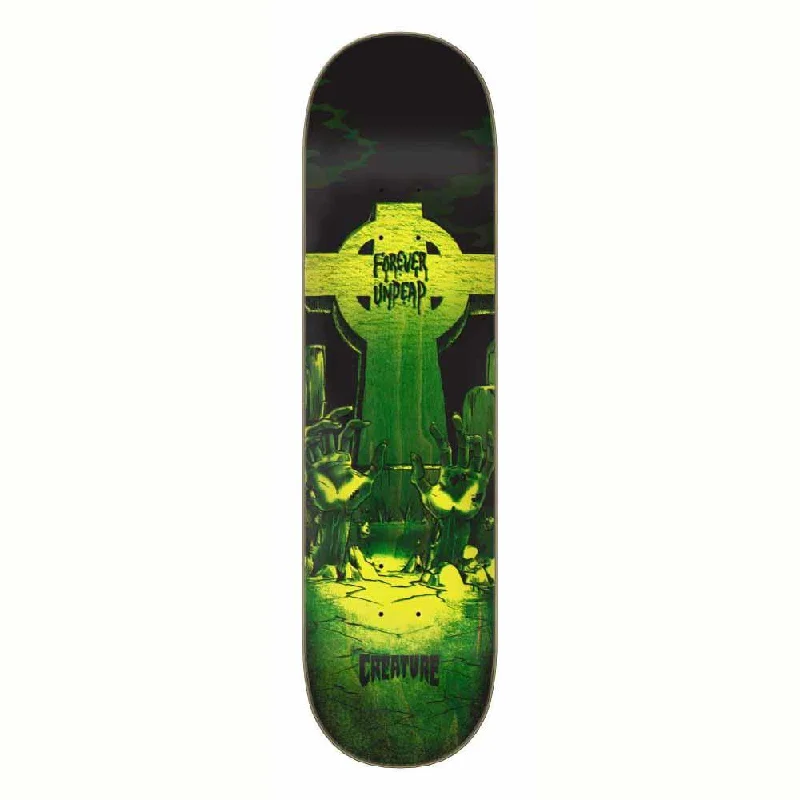 Park Skateboard Deck-Creature Skateboard Deck Forever Undead LG Green 8.25"