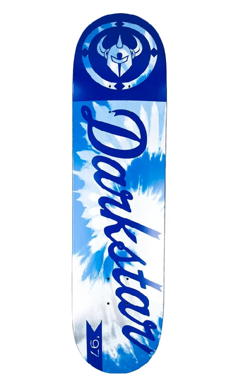 Kids' Skateboard Deck-Darkstar Contra RHM Deck Blue/Silver 8.0in