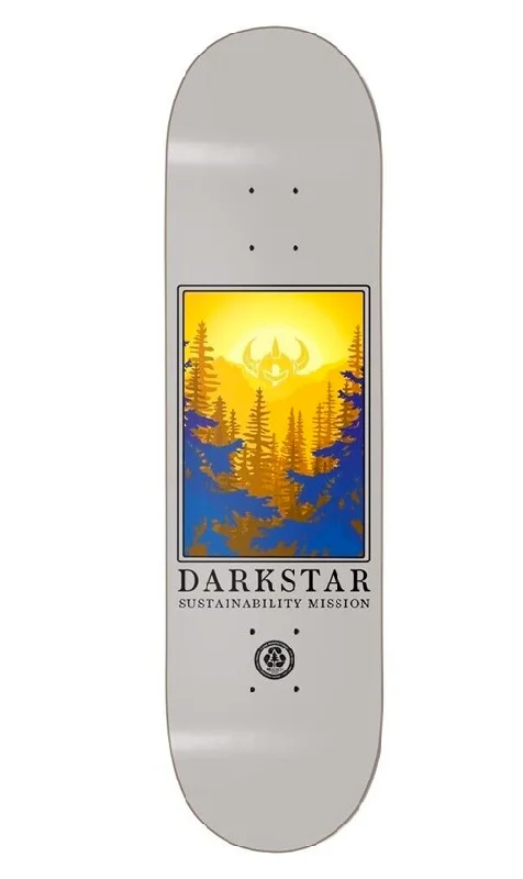 Skateboard Deck with Pop & Control-Darkstar Mission RHM Deck Yellow 7.75in