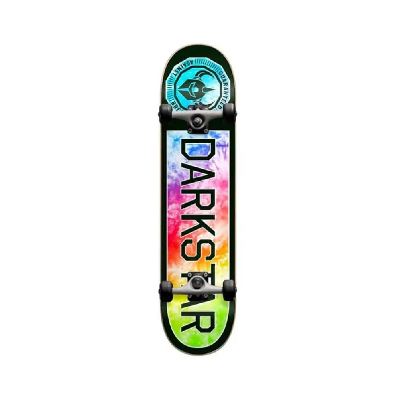 Skateboard with ABEC Bearings-DarkStar Timeworks Youth Soft Top Complete 6.5" -  Tie Dye