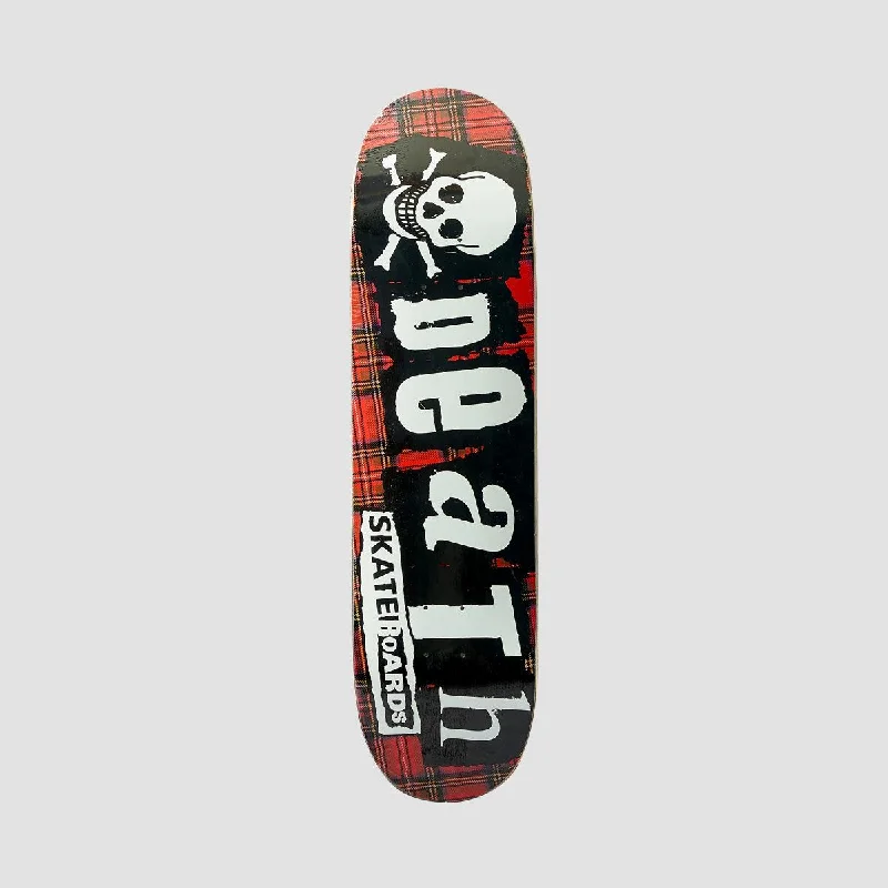 Skateboard Deck with Improved Control-Death Tartan Punk Deck - 8.25"