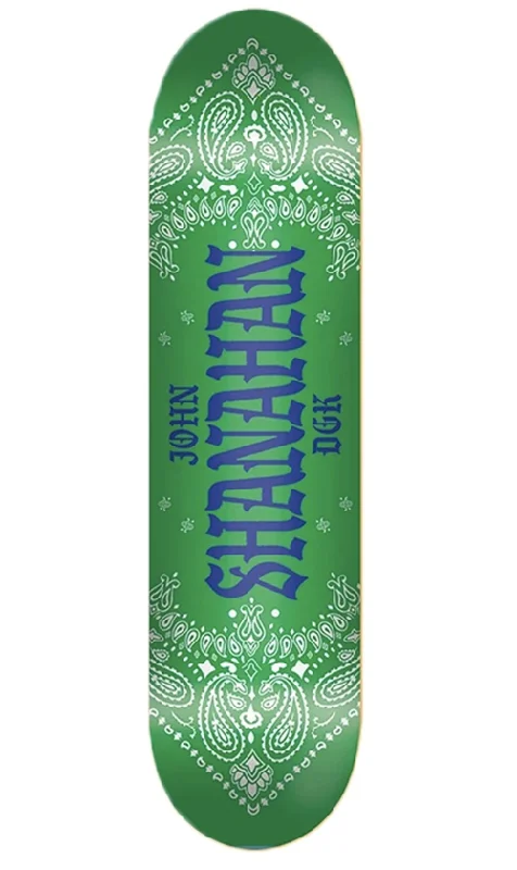 Skateboard Deck with Reinforced Nose & Tail-DGK Colors Shanahan Deck 8.0in