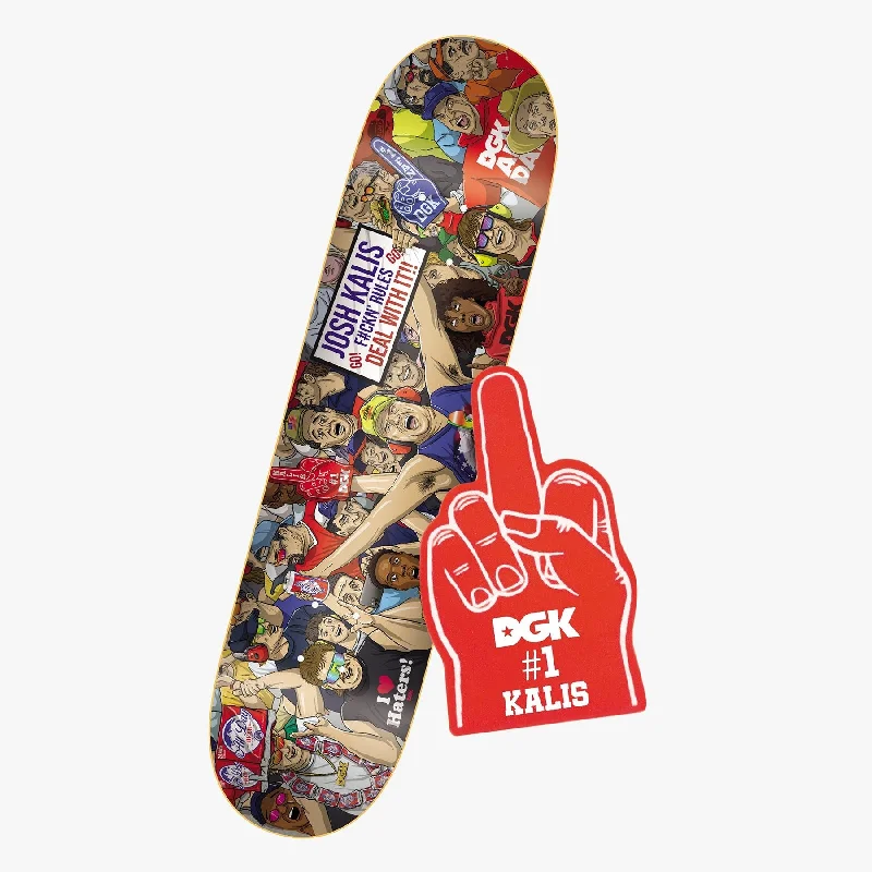 Skateboard Deck with Heat-Transfer Graphics-DGK Deal With It Kalis Skateboard Deck - 8.25"