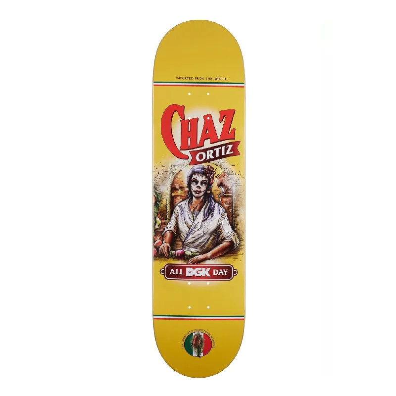 Skateboard Deck with Double Kicktail-DGK Ghetto Market Ortiz Skateboard Deck - 8.1"