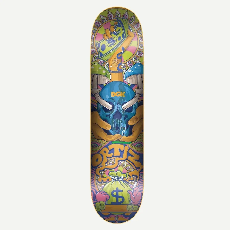 Skateboard Deck with Graphics-DGK Ghetto Psych Ortiz Skateboard Deck - 8.1"