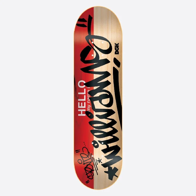 Skateboard Deck for Park Rails & Ramps-DGK Hello My Name Is Stevie Williams Skateboard Deck - 8.25"