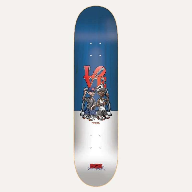 Skateboard Deck with Geometric Designs-DGK 'Love Forever' Skateboard Deck - 8.25"