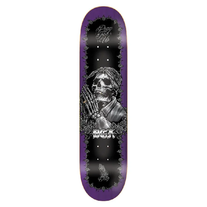 Skateboard Deck with Multi-Layered Core-DGK Ortiz 'Devoted' (Twin Tail) Skateboard Deck - 8.25"