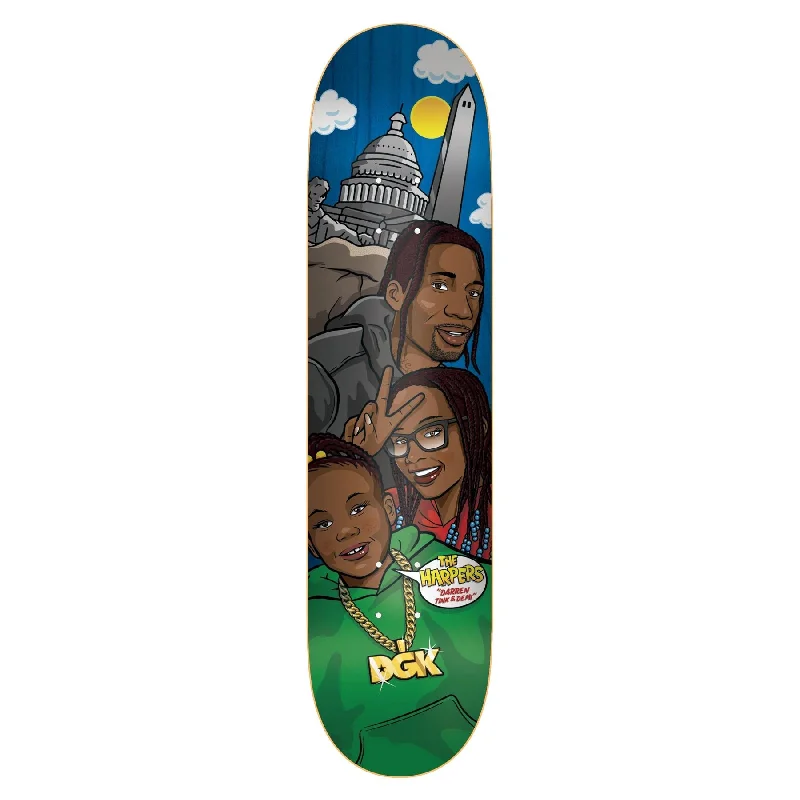 Skateboard Deck with Pointed Nose-DGK Street Soldier 'The Harpers' Skateboard Deck - 8.0"