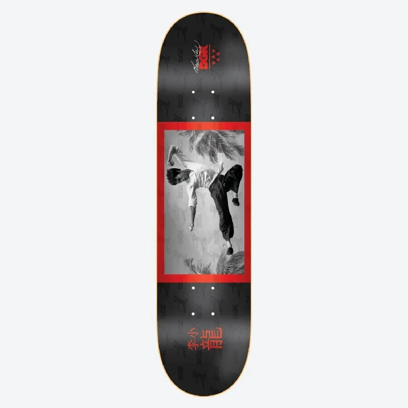 Skateboard Deck for Stunt Performances-DGK x Bruce Lee Flying Man (Embossed) Black Skateboard Deck - 8.06"