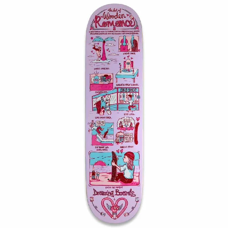 Skateboard Deck with Perfect Weight Distribution-Drawing Boards Romance Skateboard Deck