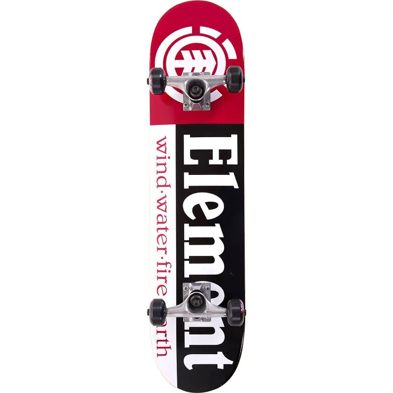 Custom Skateboard-Element Complete Section Mid - 7.5" Black Thriftwood