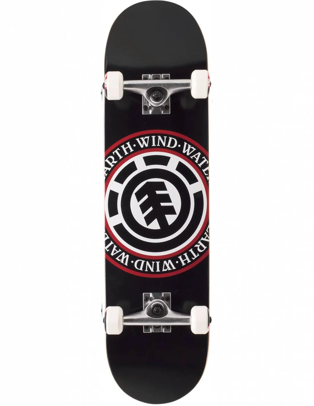 Skateboard with High-Speed Wheels-Element Seal Complete Skateboard - 8.25" Black