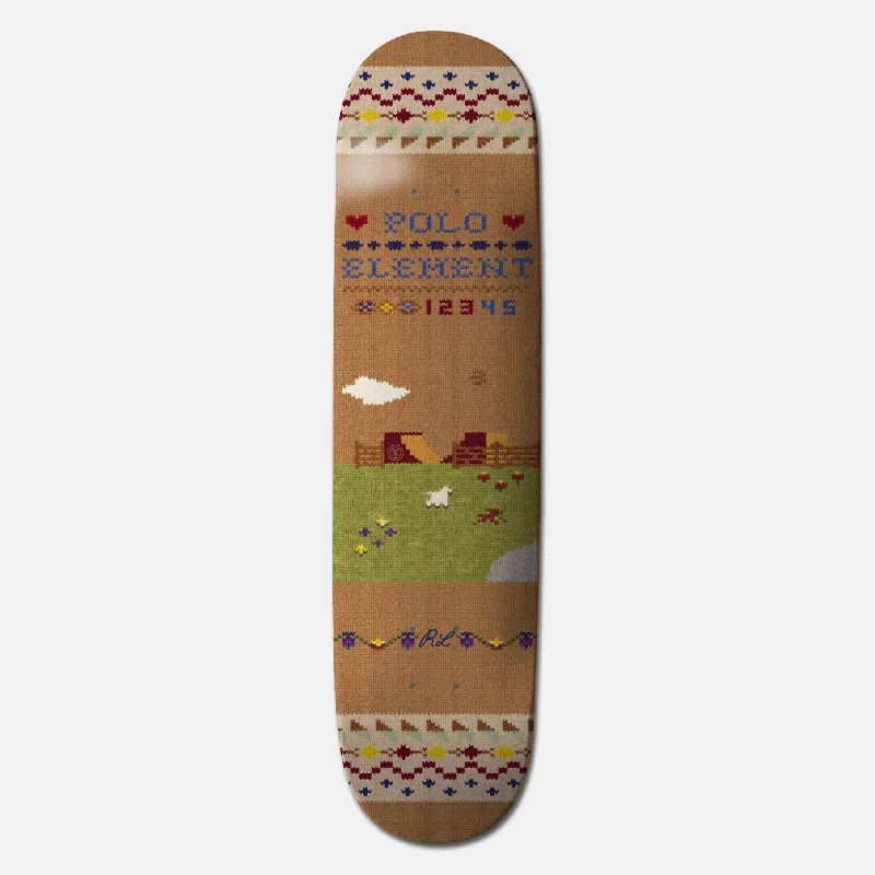 Skateboard Deck for High-Speed Runs-Element Skateboarding - 8.5" Polo Ralph Lauren Ranch Ramp Skateboard Deck