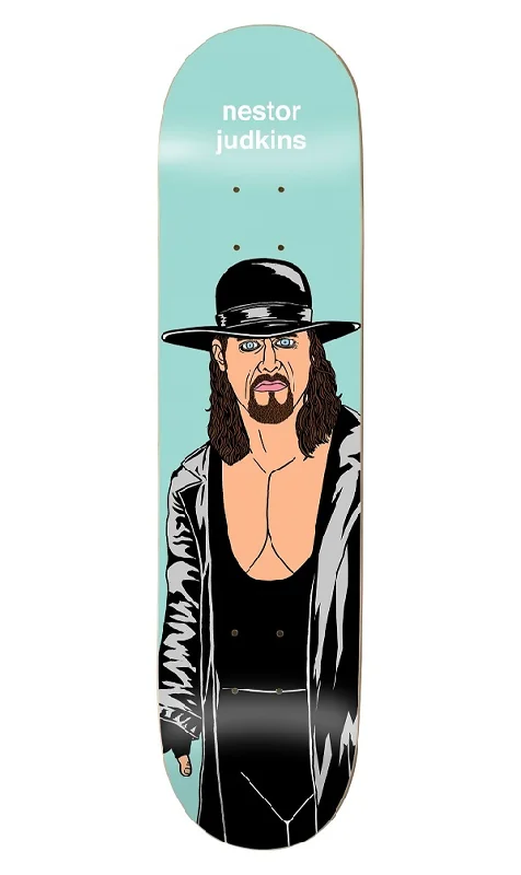 Skateboard Deck with Graphics-Enjoi Body Slam Nestor Judkins Deck 8.0in