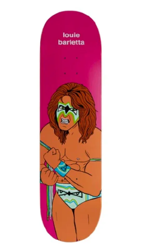 Longboard Skateboard Deck-Enjoi Body Slam R7 Louie Barletta Deck Pink 8.25in