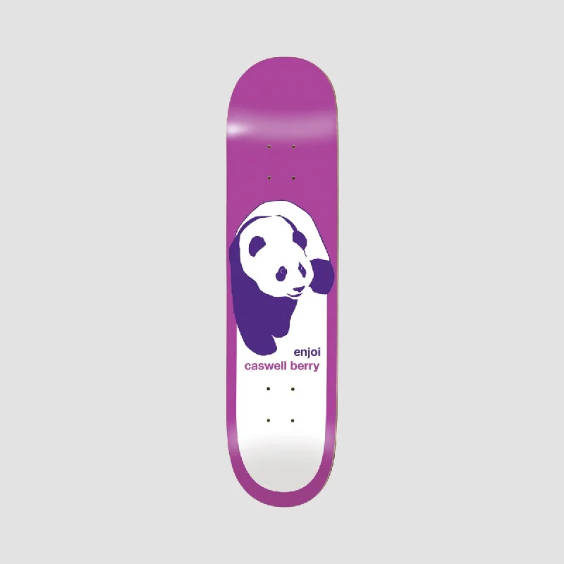 Skateboard Deck for Skateboarding Enthusiasts-Enjoi Classic Panda Super Sap R7 Skateboard Deck Caswell Berry - 8"