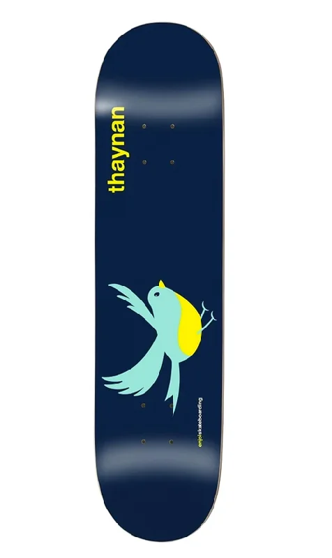 Skateboard Deck for Skateboard Collectors-Enjoi Early Bird R7 Thaynan Costa Deck 8.75in